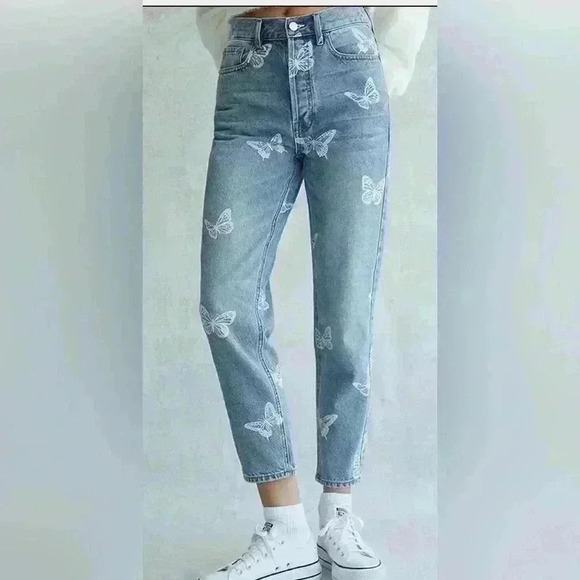 PacSun Denim - PacSun Eco Butterfly Ultra High Rise Slim Fit Jeans Size 28
